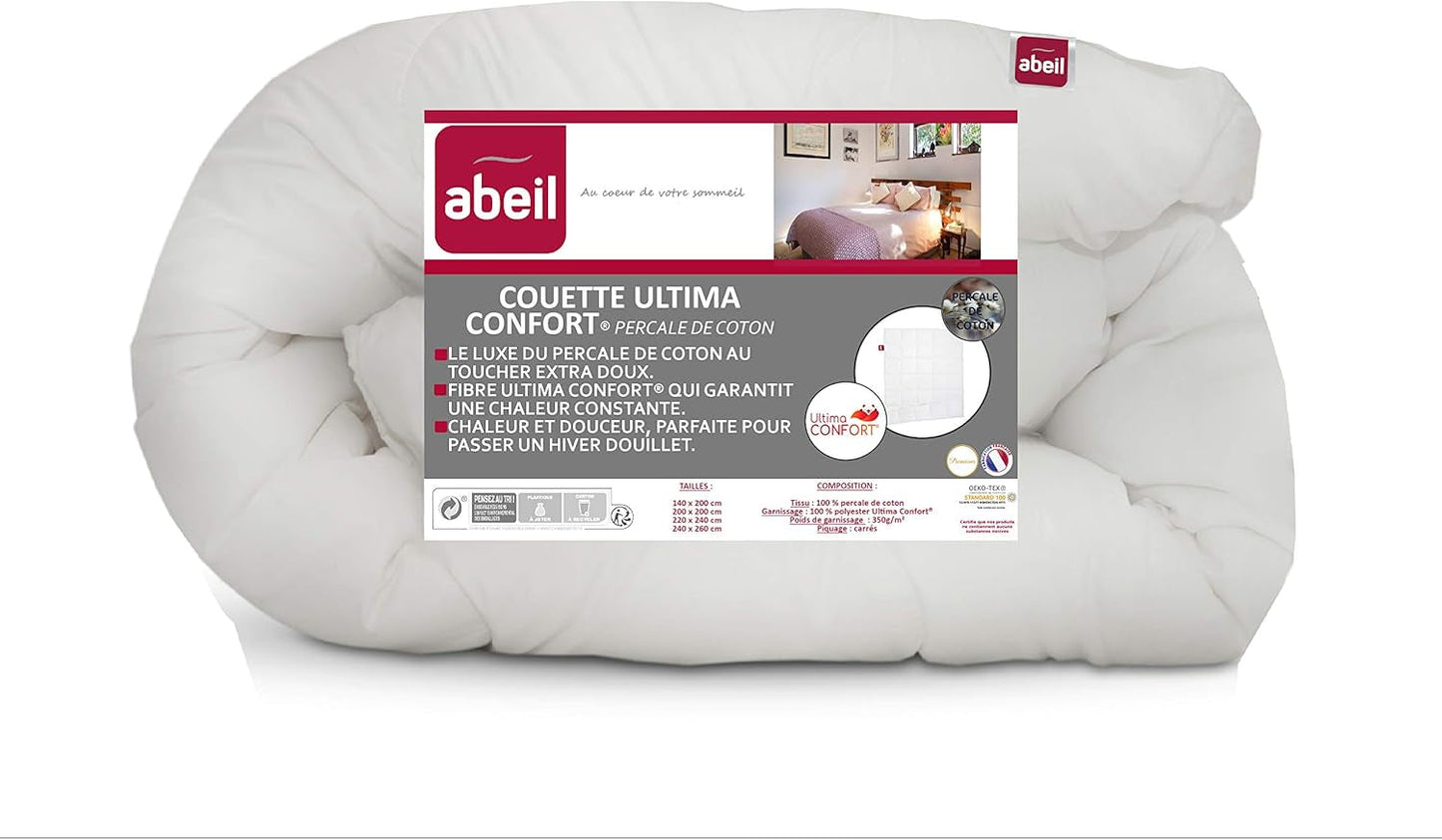 Abeil Premium Ultima Comfort percale bomullsquilt, 200 X 200 Cm Täcken och täcken Naty Shop 200 X 200 Cm