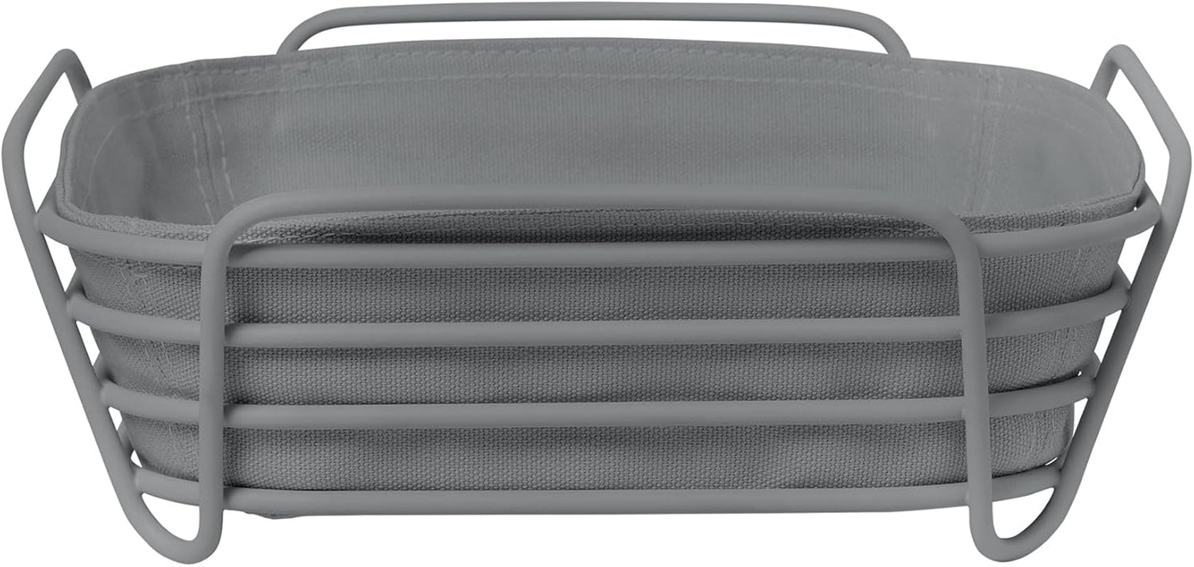 Blomus -DELARA- brödkorg storlek L, fyrkantig, avtagbar tygpåse, elegant design, 26 x 26 cm, Moonbeam färg (64075) Matförvaringslådor Naty Shop Shark skin One size