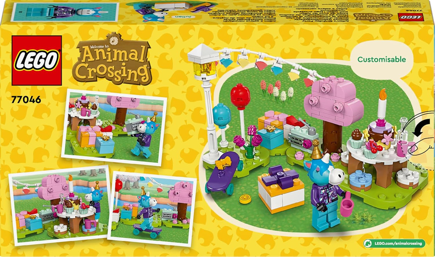 LEGO Animal Crossing Jimmys födelsedagsfest Kreativ leksak för barn Videospel Häst Djurset Present för flickor och pojkar 6 år 77046 Byggset Besuche den LEGO-Store