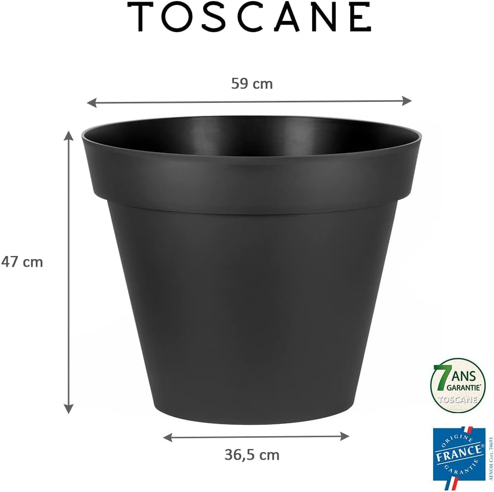 PLAST? Blomkruka i plast, 76L, levande färger, Zen, B 60 cm x H 47 cm