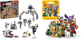 LEGO Star Wars 75372 Clone Trooper & Battle Droid Battle Pack, inkl. 4 minifigurer, 5 droider och speedermotorcykel med shooter - Byggleksak för pojkar och flickor i åldern 7+ Byggset Besuche den LEGO-Store Battle pack + Minifigures Series 25