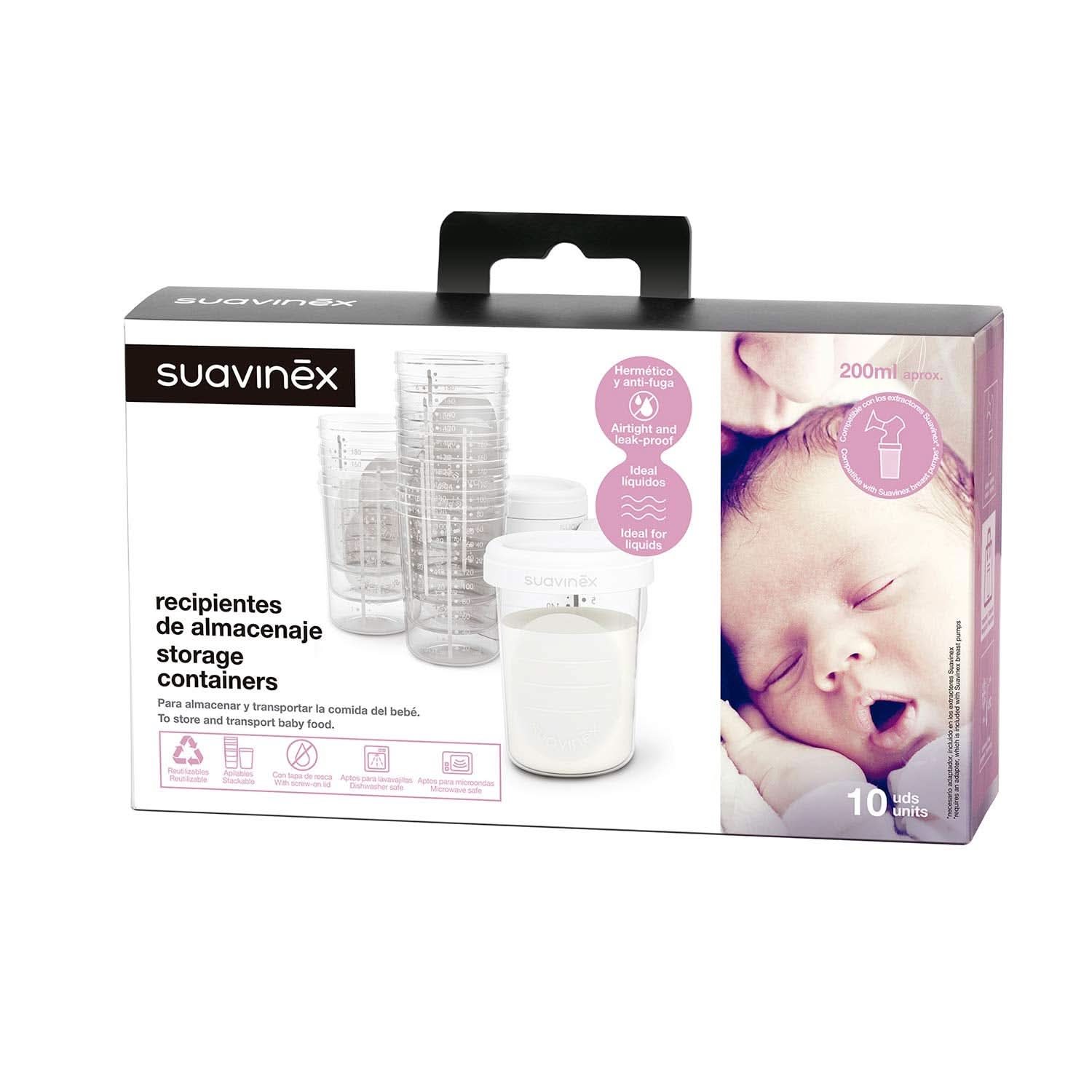 Matförvaringslådor, Suavinex, 10 st Mat- och amningstillbehör Bebe Naty Shop