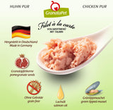 GranataPet Filet à la carte Kyckling PURE, blöt kattmat, spannmålsfria filébitar, kattmat utan tillsatt socker, hög kötthalt, 6 x 85 g