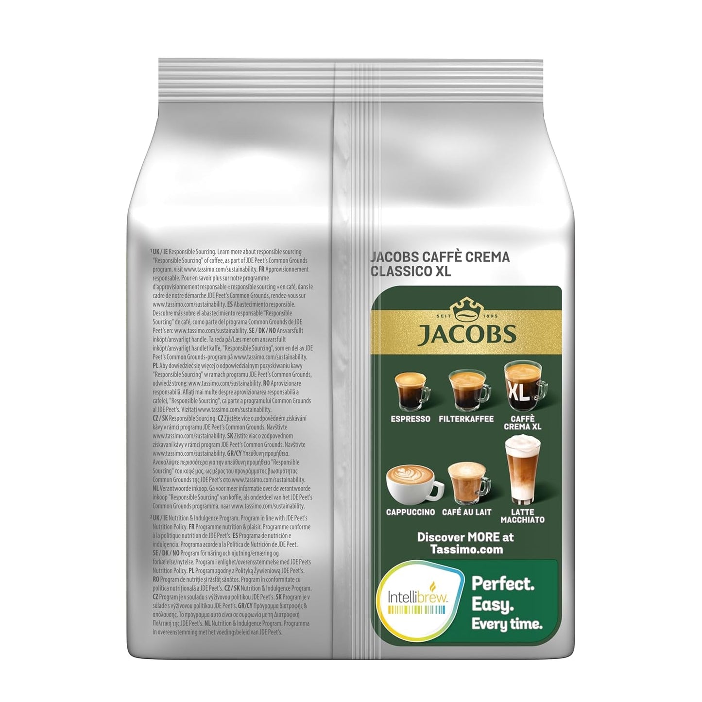 Tassimo Kapseln Jacobs Caffè Crema Classico XL, 5 x 16 dynor, 80 Kaffeekapseln