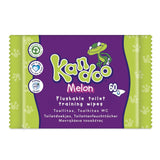 Melon Feuchttücher - Spülbar - Aus 95% Wasser - Parfümfrei - Plastikfrei - Dermatologisch Getestet - Feuchtes Toilettenpapier Aus 100% Pflanzlichem Cellulosamaterial - 60 Tücher Naty Shop 60 Stück (12Er Pack) Melon