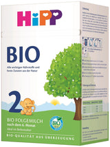 HiPP 2 Ekologisk tillskottsmjölk (4 x 600g), efter 6 månader, med Omega-3 (DHA, ALA), kalcium och lättberedd ekologisk stärkelse, av bästa ekologiska kvalitet