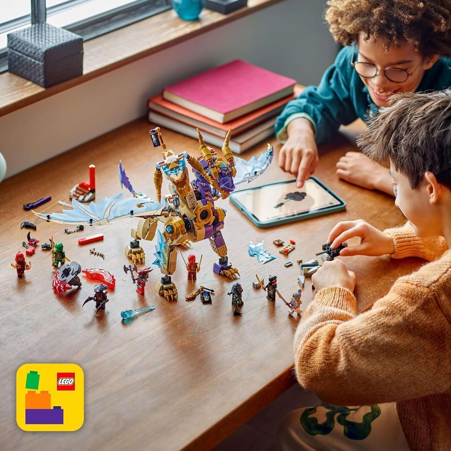 LEGO NINJAGO Lightbow Dragon - leksak med 8 minifigurer och ett Spinjitzu-hjul - interaktiv ninjabyggleksak för pojkar och flickor över 9 år - presentidé för fans 71836 Byggset Besuche den LEGO-Store