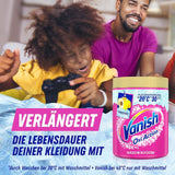 Vanish Oxi Action Powder Pink - 1,125 kg - klorfritt fläckborttagning och tvättförbättringspulver - för färgad tvätt Tvättmedel Naty Shop