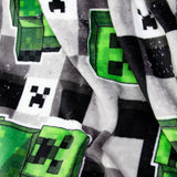 Character World Minecraft Official Fleece Filt | Scribble Design Vändbar 2 sidor, supermjuk, varm filt Sängar och filtar Besuche den Character World-Store