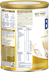 BEBA SUPREME JUNIOR 1 Plus - Dryck för barn från 1 år, med komplex 6 HMO, laktosfri, palmoljefri, fiskoljefri, mat för små barn, babymjölkspulver, förpackning om 6 (6 x 800g)