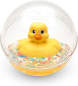 Fisher-Price WaterMates Ducky Ball, Funny Duck in Confetti Ball, Babyleksak, Play Ball, Badleksak, Från 3 månader, 75676 Baby Toys Naty Shop Duck Ball