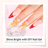 Makartt 3D Nail Art Gel - Rhinestone Glue Gel 15G för Nagelnyckelringar, Multifunktionell Nail Sculpture Gel för DIY Nail Design, Nail Sculpture Nagelmodellering hemma (Transparent)