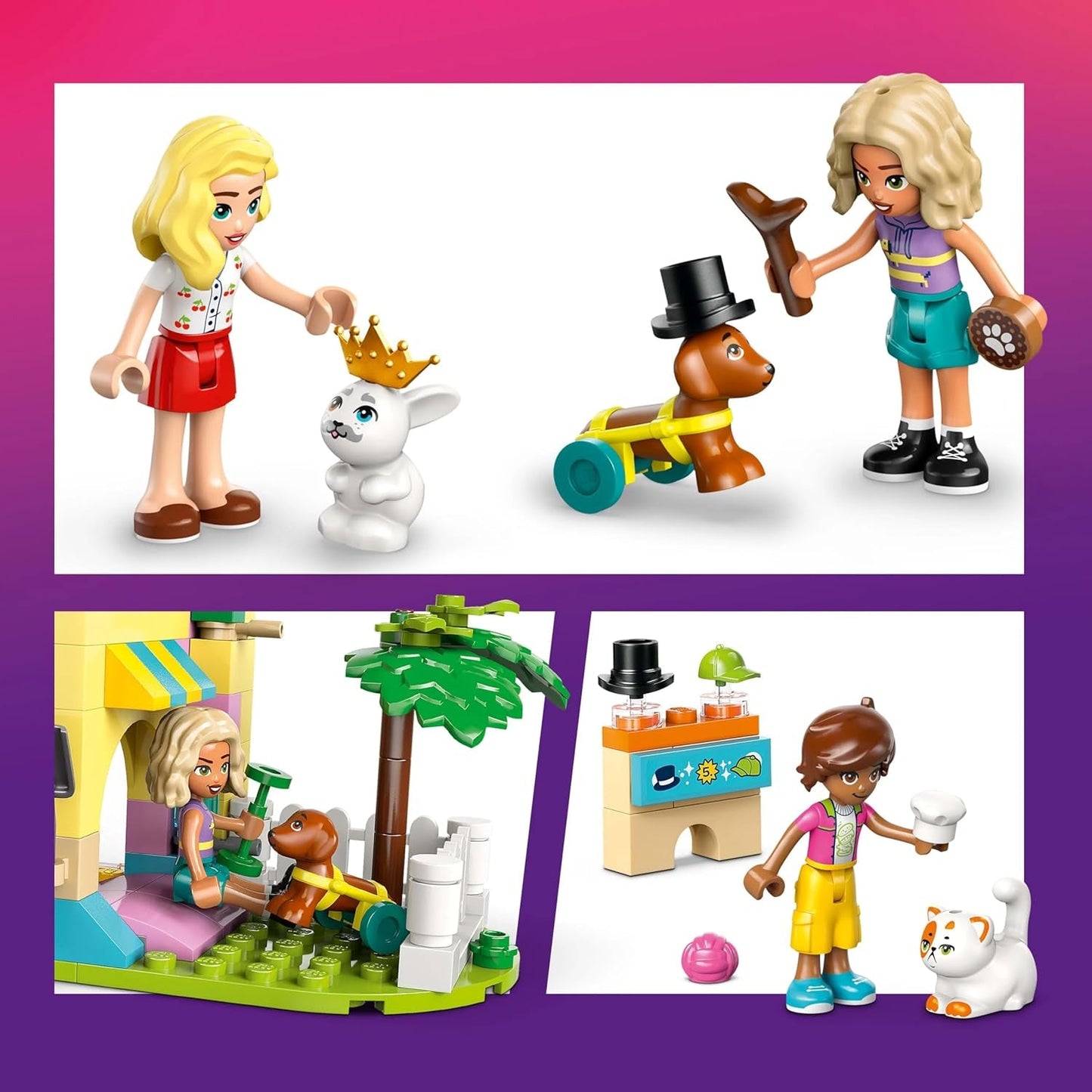 LEGO Friends Djurtillbehörsbutik Låtsaslekset Pedagogisk leksak för 6 år gamla flickor 3 minifigurer och 3 djurfigurer Katt Hund Kanin Presentidé för barn 42650 Byggset Besuche den LEGO-Store