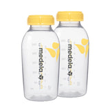Medela nappflaskor för förvaring av bröstmjölk | BPA-fri | Förpackning med 2 × 250 ml Barnmat och amningstillbehör Naty Shop