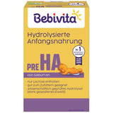 PRE HA (5 x 500g), hydrolyserad mjölkpulverformel från födseln, innehåller endast laktos som kolhydrat, lämplig för kompletterande utfodring