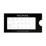 NÉONAIL Nagel Stempel Mit Schaber - Nägel Selber Machen - Nail Art Stämpel - Nageldesign Für Nagel Schablone - French Nails Stempel - Silikon Nagelstempel