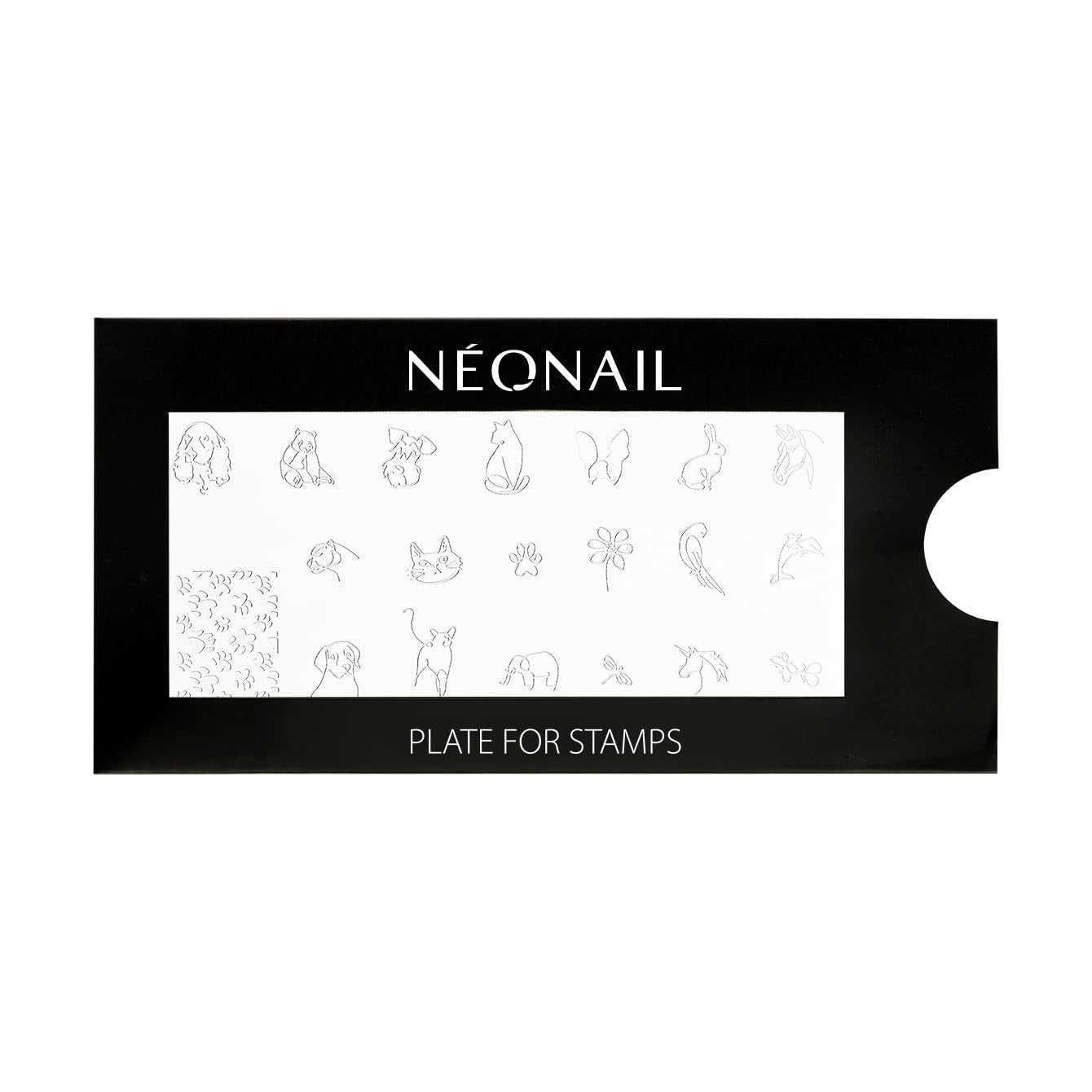 NÉONAIL Nagel Stempel Mit Schaber - Nägel Selber Machen - Nail Art Stämpel - Nageldesign Für Nagel Schablone - French Nails Stempel - Silikon Nagelstempel