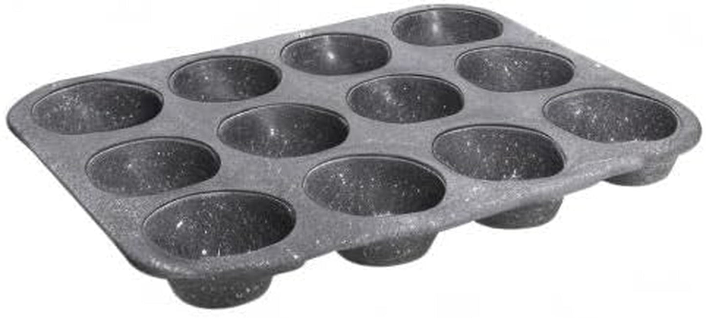 Pure Roq Muffinform Für 12 Muffins, Aluminium, Schwarz Formar och bakplåtar Naty Shop