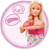 Simba 105733480 - Steffi Love Baby Bliss, gravid docka och fantastiska ljud, babytillbehör och bärsele