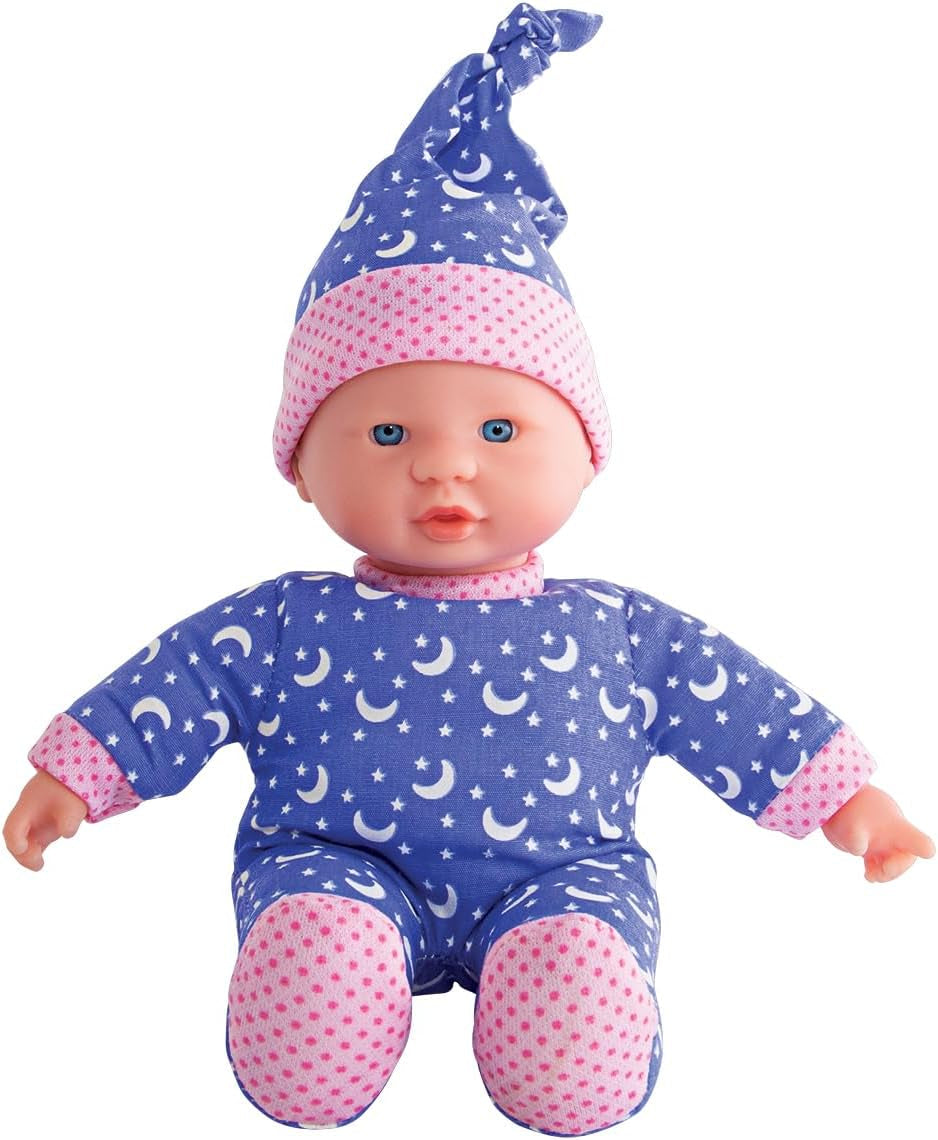 Simba 105010010 - Laura Little Star Soft Body Doll i en söt klänning och Glowing Moon and Stars Hatt 20cm Glowing Baby Doll från 12 månader