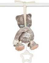 Sterntaler S cat Lilly speldosa - babyspeldosa av mjukt tyg - plyschleksak för barn att knyta - sömnhjälp har en lugnande effekt hemma och på språng, grå Toys Bebe Naty Shop