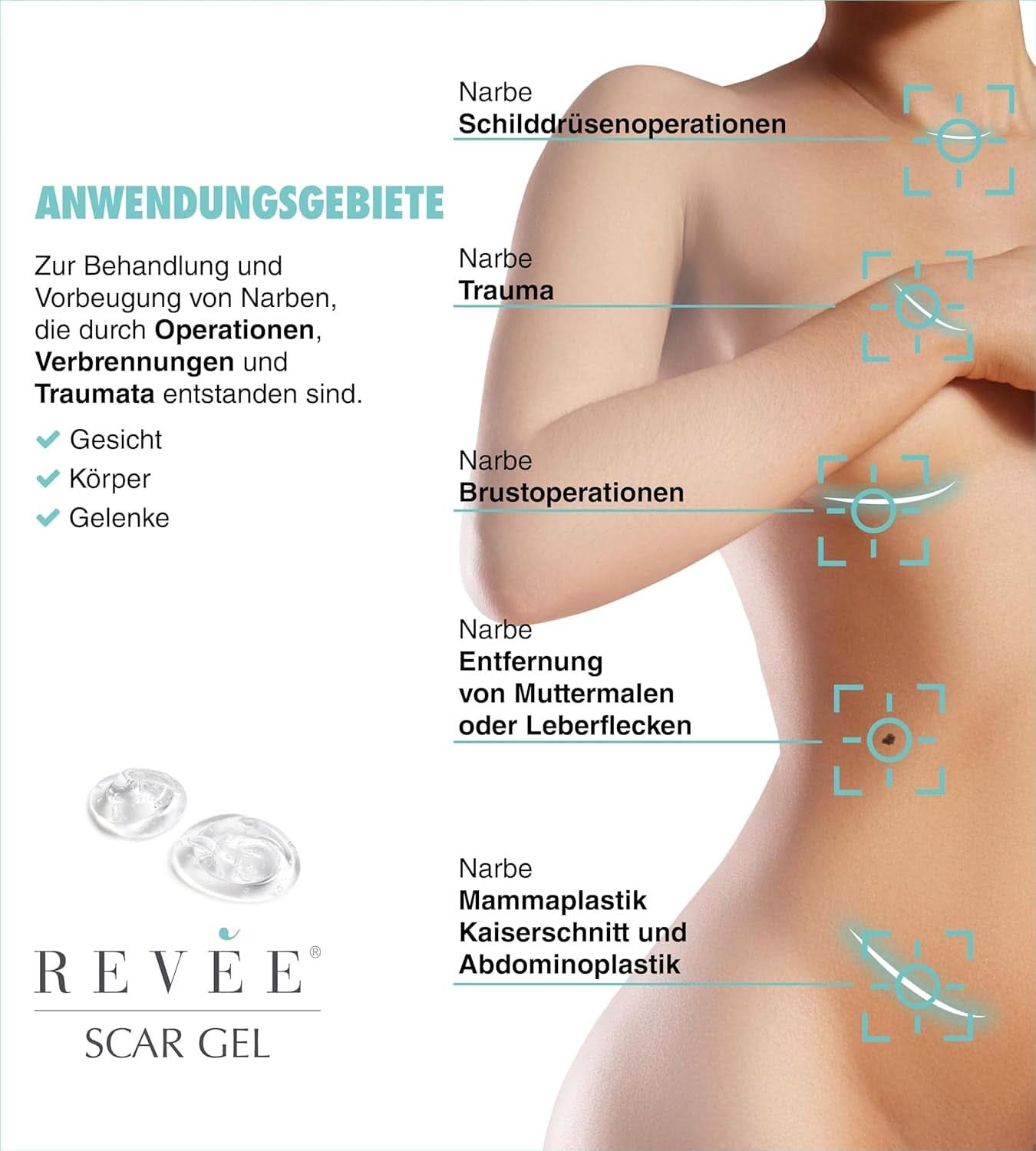 Revée Scar Gel, Topical gel för ärr Naty Shop