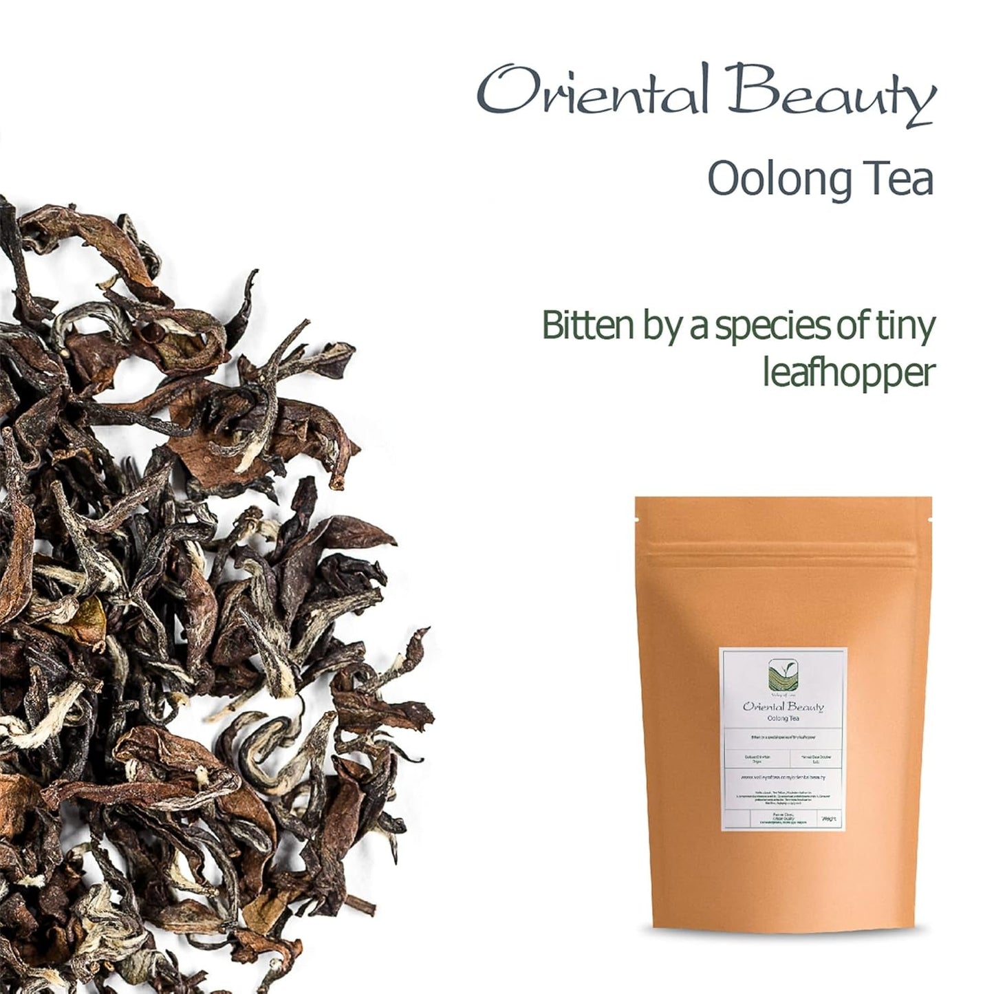 Orientalsk skönhet Taiwan Oolong Tea - Dongfang Meiren Taiwanesiskt te - Wu Long White Tips eller Blue Tea Wu Long Tea Oriental Blue Tea Blått Tea Olong Tea Olong Tea Ekologiskt Oolong Tea Olong Tea