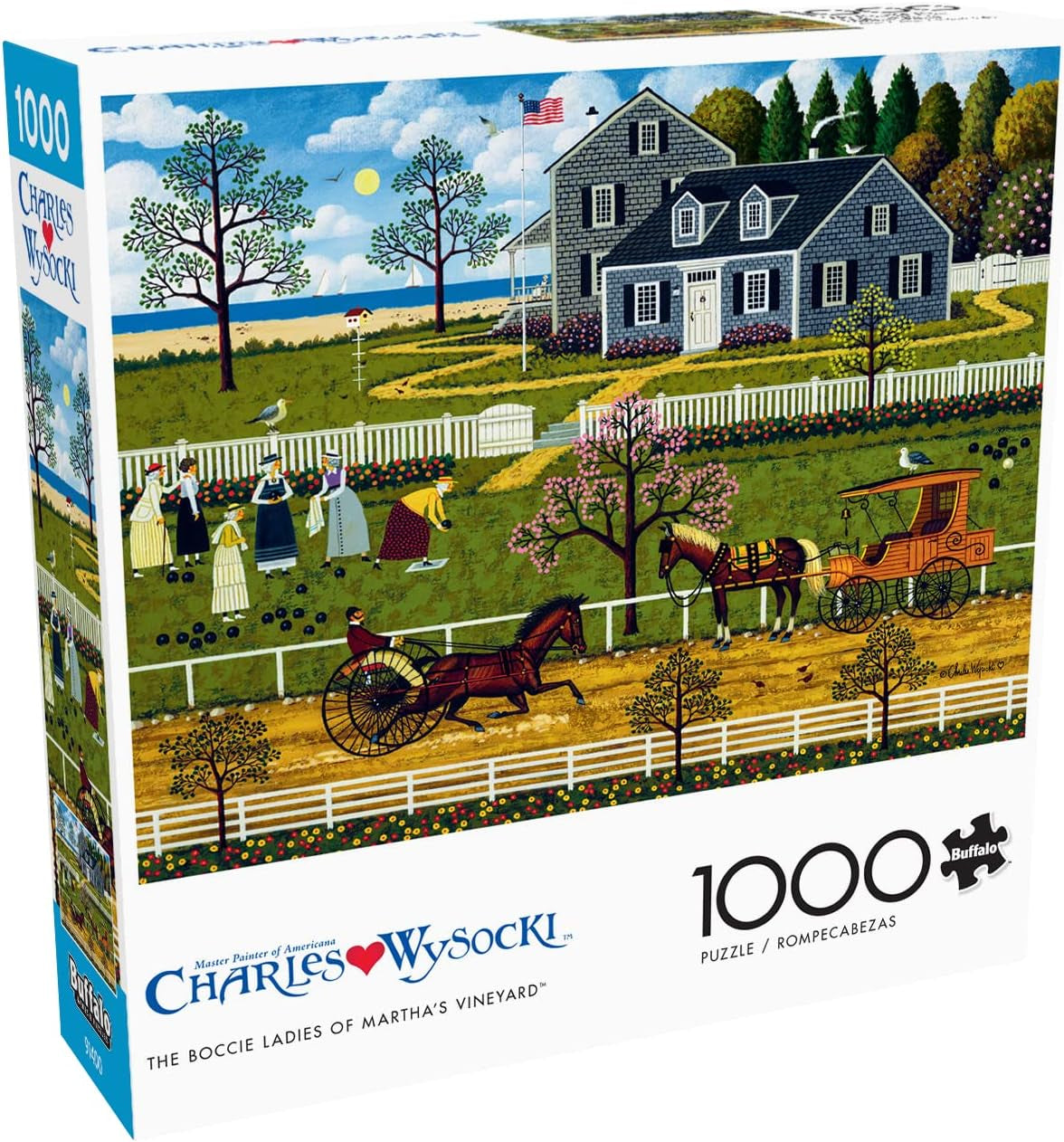 Buffalo Games - Charles Wysocki - Boccia damer från Marthas Vineyard - pussel 1000 bitar Puzzle Naty Shop