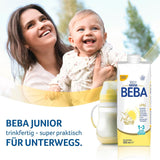 BEBA Junior Drickfärdig mjölkdryck 1-3 år, med HMO, åldersanpassat proteininnehåll, palmoljefri, fiskoljefri, småbarnsmat, 12-pack (12 x 500 ml)