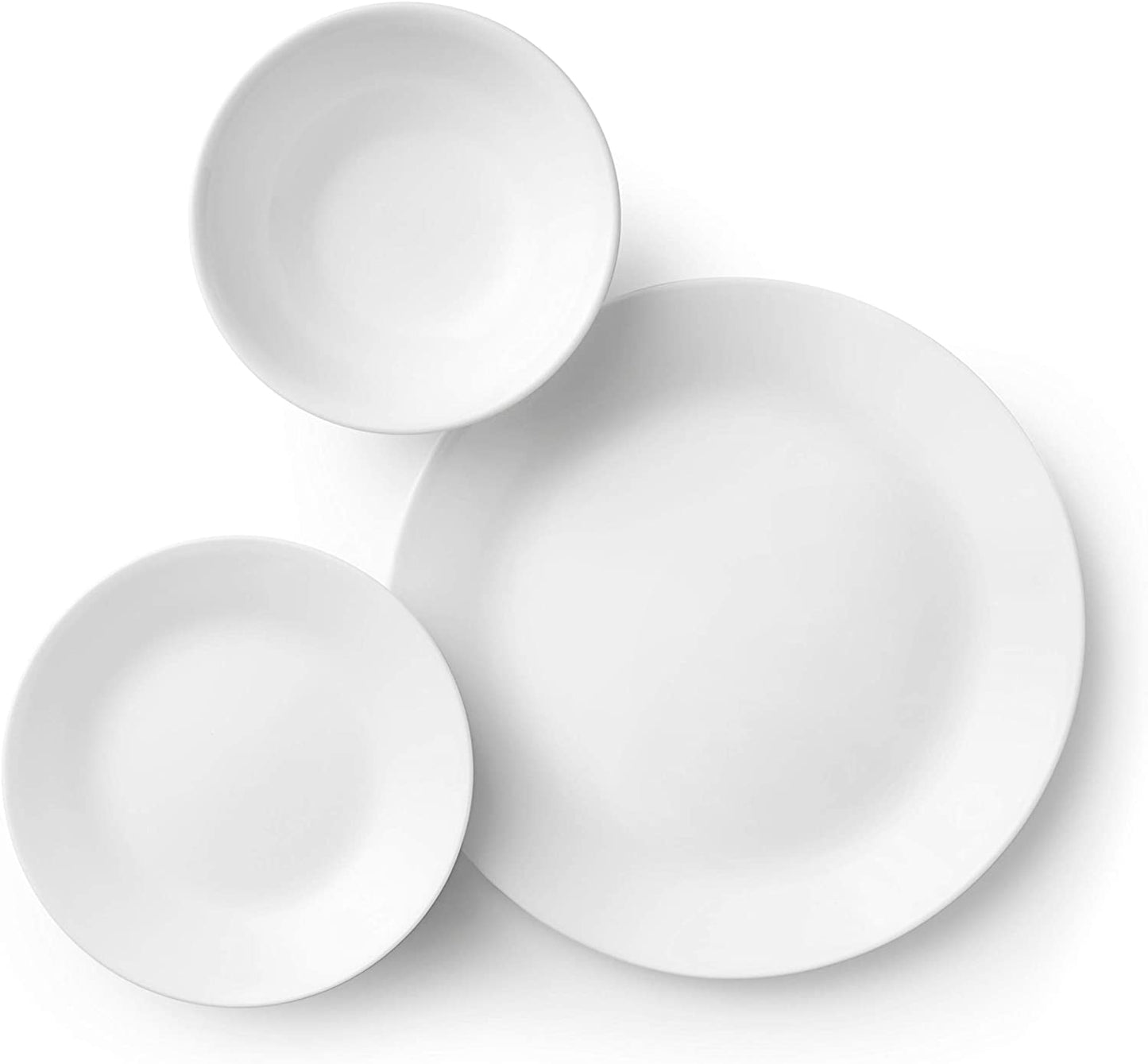 Servis set för 6, 18 delar, splittringsbeständig, vintervit, information ej tillgänglig, vintervit