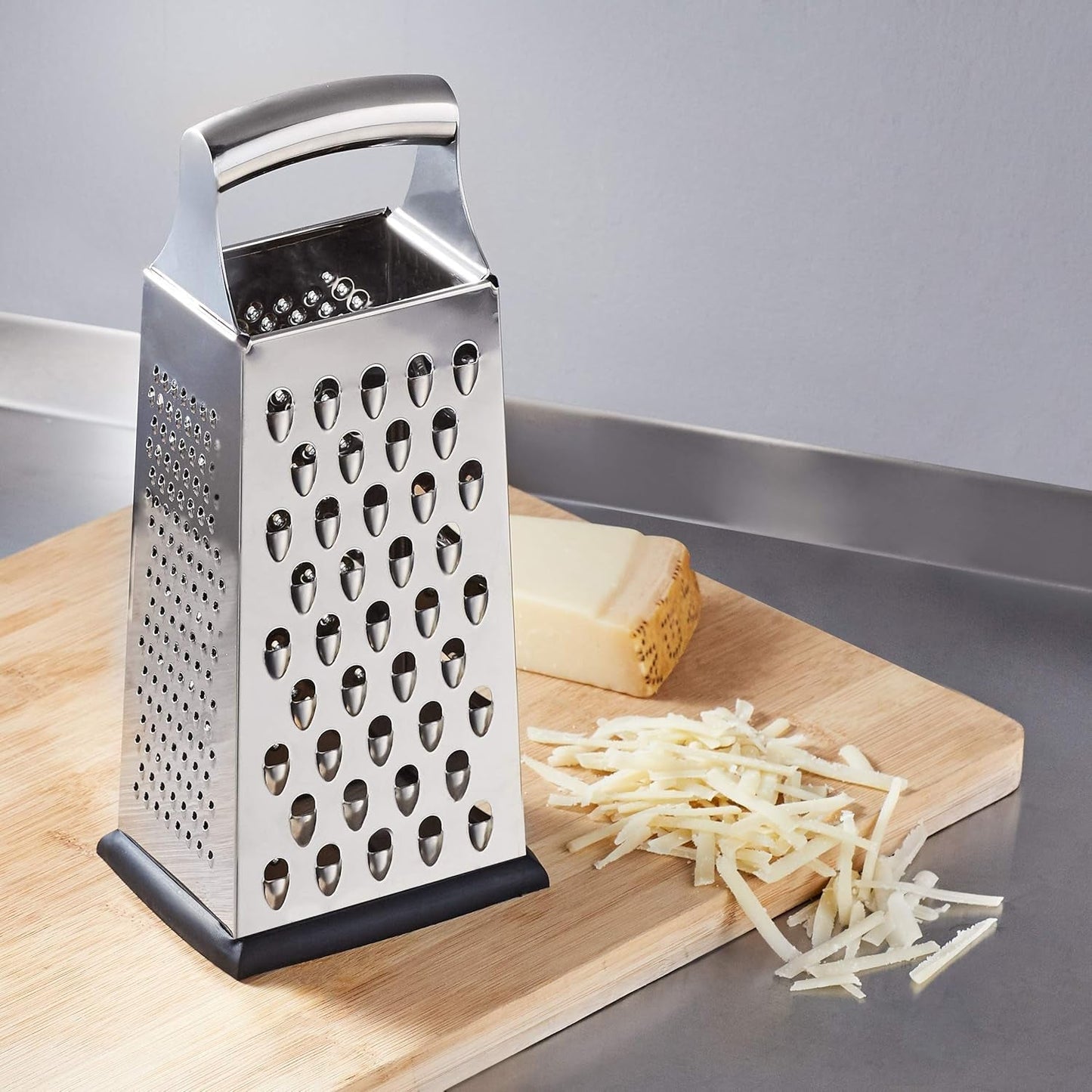 Peeler Naty Shop robust fyrkantig ostriv i rostfritt stål med halkfri botten
