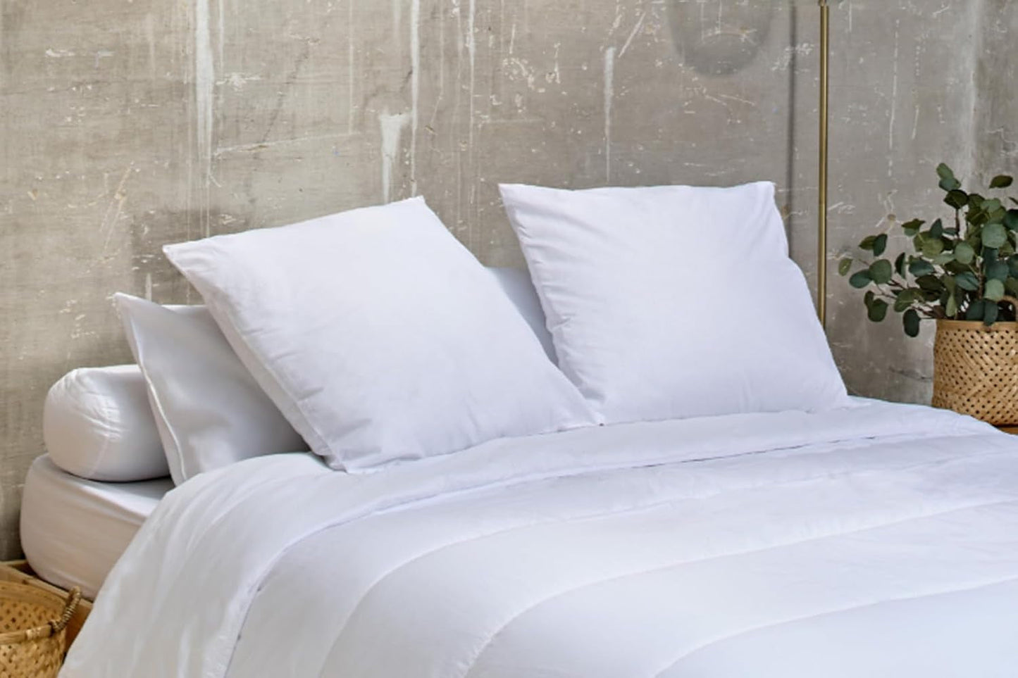 Bleu Câlin Home Collection Set med 4 kuddar Cliniguard Anti-Mite White 60X60 Cm Standardkuddar Naty Shop
