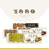 Hantverksmässig choklad pistasch turrón, 200g, krämig konsistens, överlägsen kvalitet, fina ingredienser, autentisk smak, den dyraste turrón i världen