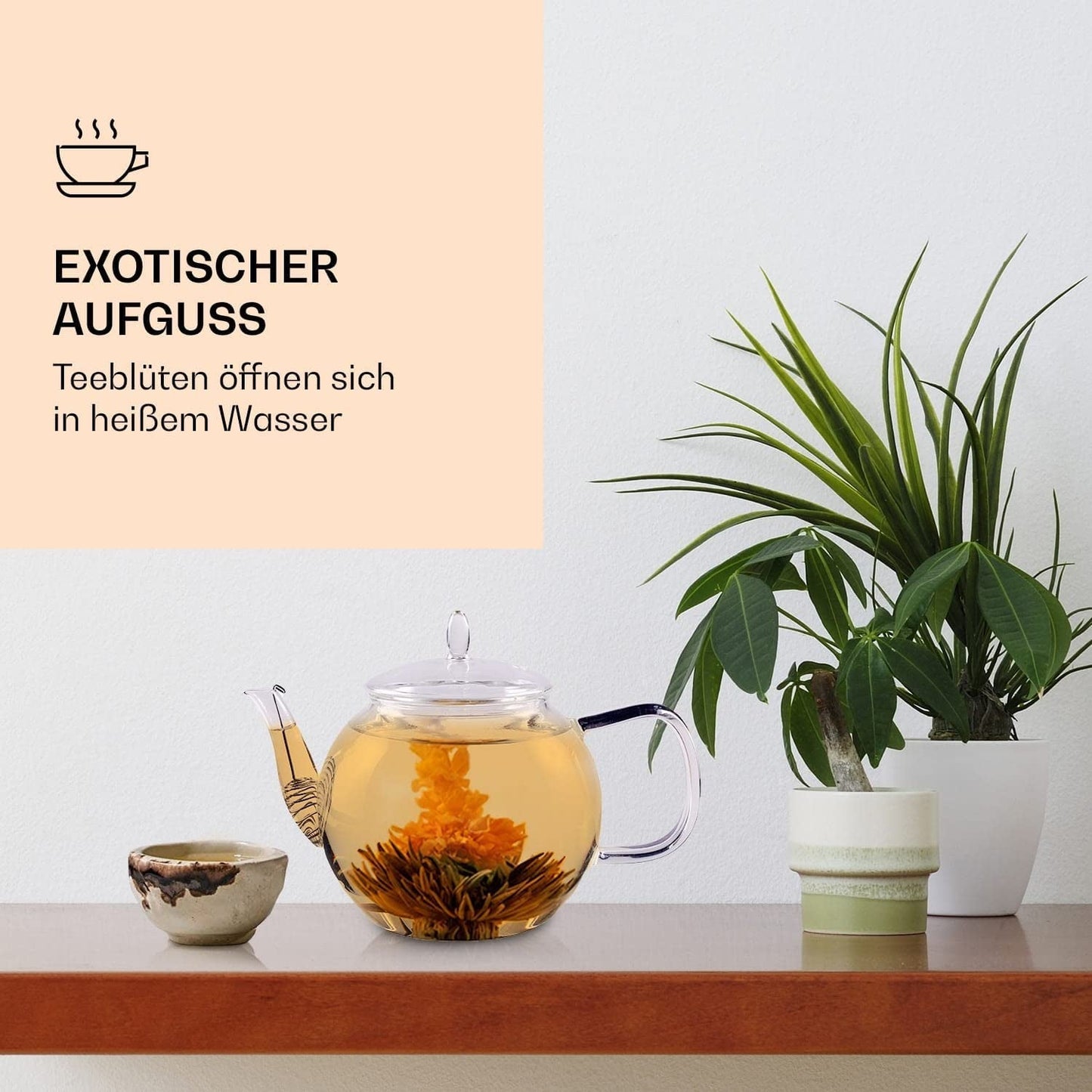 Feelino Elegant 6-delad blandad låda - Feelino vita teblommor i en underbar smak- och presentask med 6 olika vita terosor, individuellt vakuumförpackade, 1 st förpackning