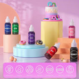 Svart gel matfärgning - 40 g gelbaserad matfärg, sockerfri matfärg, högkoncentrerad, för bakning av kakor, makroner, glasyr, fondant, kakor, munkar