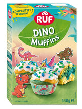 RUF Dinolino Cake, Trefärgad arktårta med citronsmak, 850 gram Sprinkles Naty Shop Dinomuffins