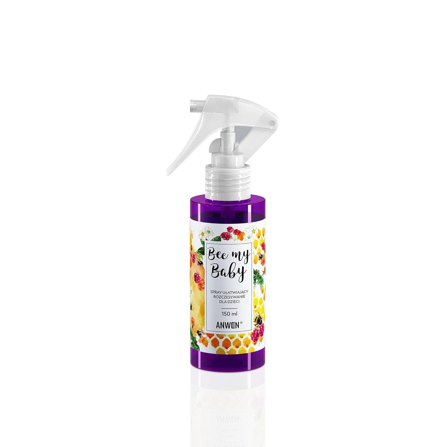 Bee My Baby Natural Baby Hair Spray för att reda ut, reda ut och kamma med hallongummidoft - Närande med sheasmör och honungsextrakt Redskapande produkter Naty Shop Standardtitel