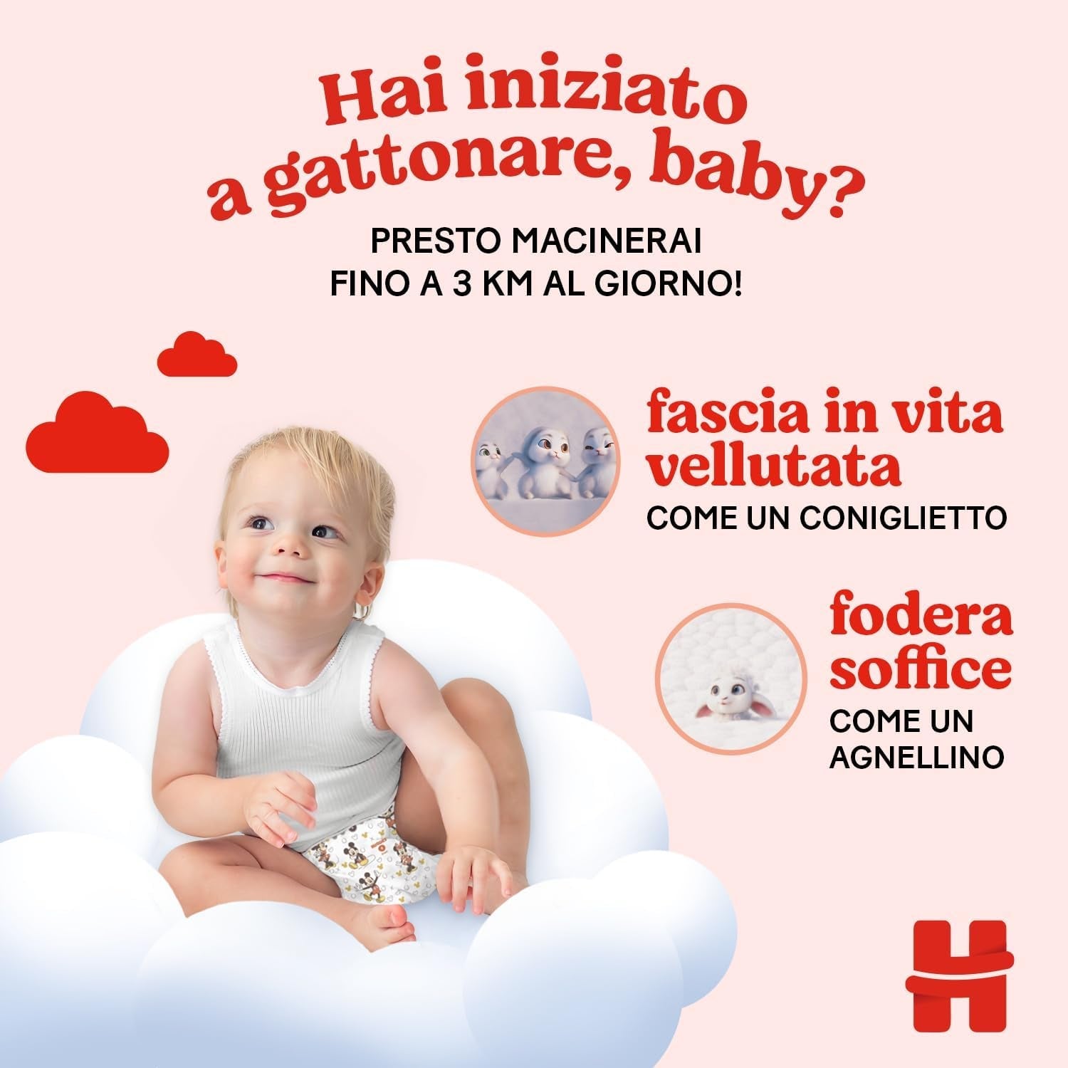 Huggies Ultra Comfort/Little Movers blöjor, storlek 3 (4-9 kg), Disney Design, Absorberande, Fullständigt skydd, 126 Count