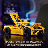 LEGO Technic Chevrolet Corvette Stingray - Samlarbyggeleksak - Leksakssportbil - Bilmodell - Present till 9-åriga pojkar och flickor som älskar leksaksbilar 42205 Byggset Besuche den LEGO-Store