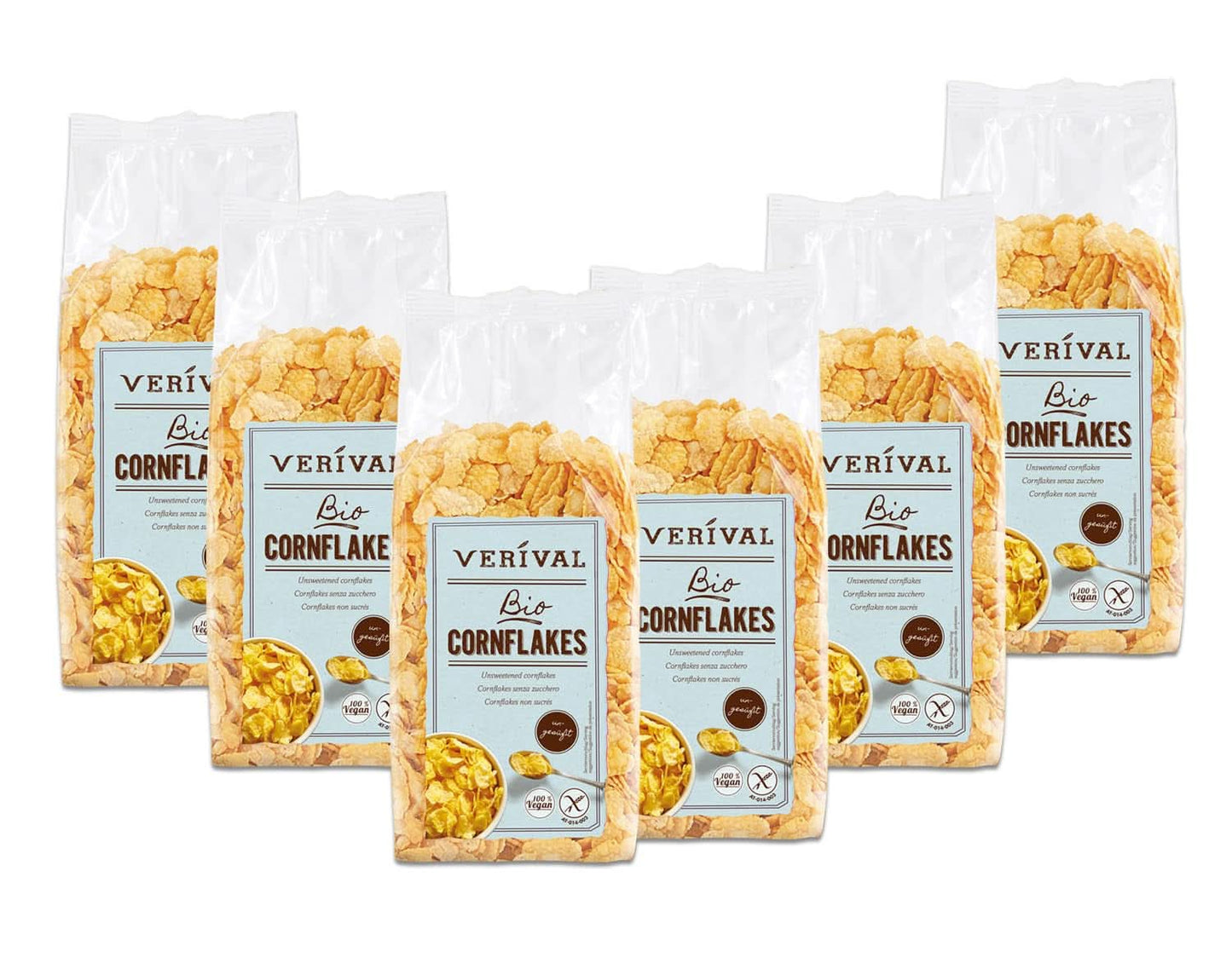 Verival Cornflakes osötad, förpackning 6 x 250 gram Cereale Naty Shop