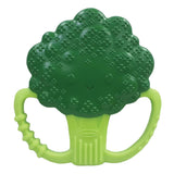 Infantino Lil' Nibbles, texturerad silikonbitring, BPA-fri babybitringleksak, mjuk, lätt att hålla, sensorisk stimulering för spädbarn, broccoli