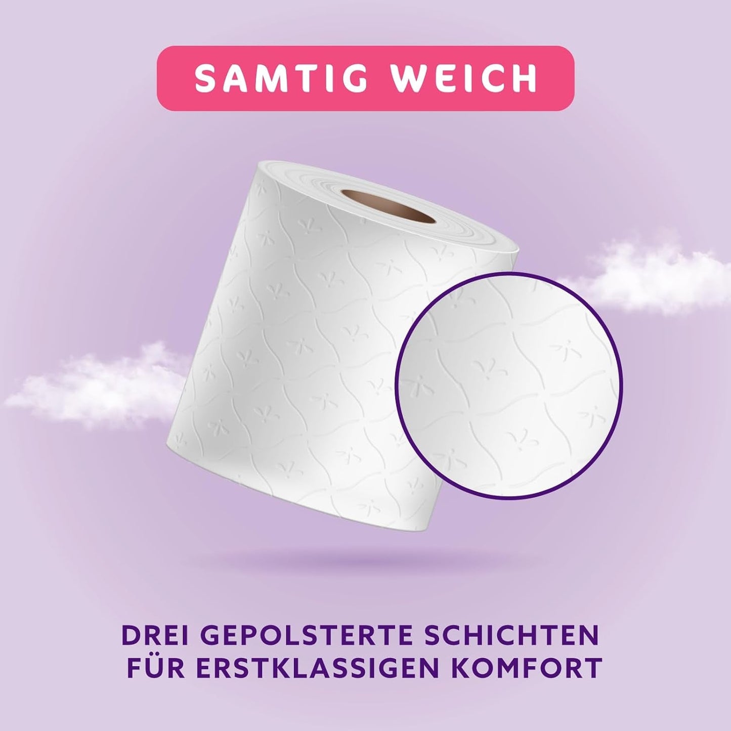 By Amazon Toalettpapper, 3-lagers vadderat, sammetsmjukt, 36 rullar (9 rullar, paket med 4), 200 ark per rulle, Fsc-certifierad