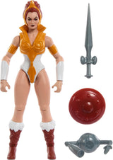 Masters of the Universe Origins Leksak Tecknad Teela Actionfigur Ca 14 cm lång Motu Heroine Accessoar och Mini Comic HYD27 Actionfigurer Naty Shop Standardtitel