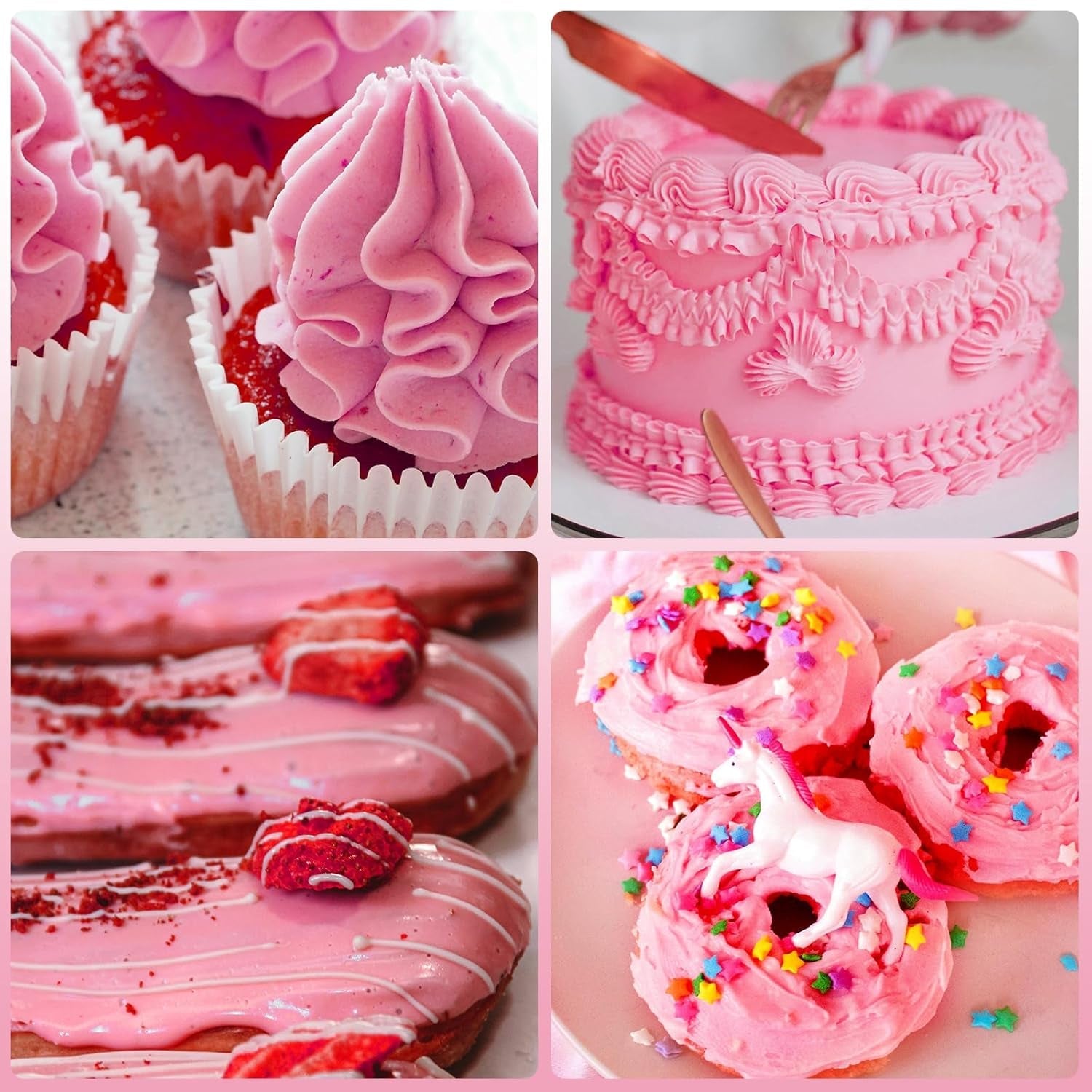 Blandning av oljor, oljebaserad rosa matfärg, högkoncentrerad, för choklad, fondant, kakor, kakbakning, macarons, DIY-tårtdekorering, degpålägg - 20 ml