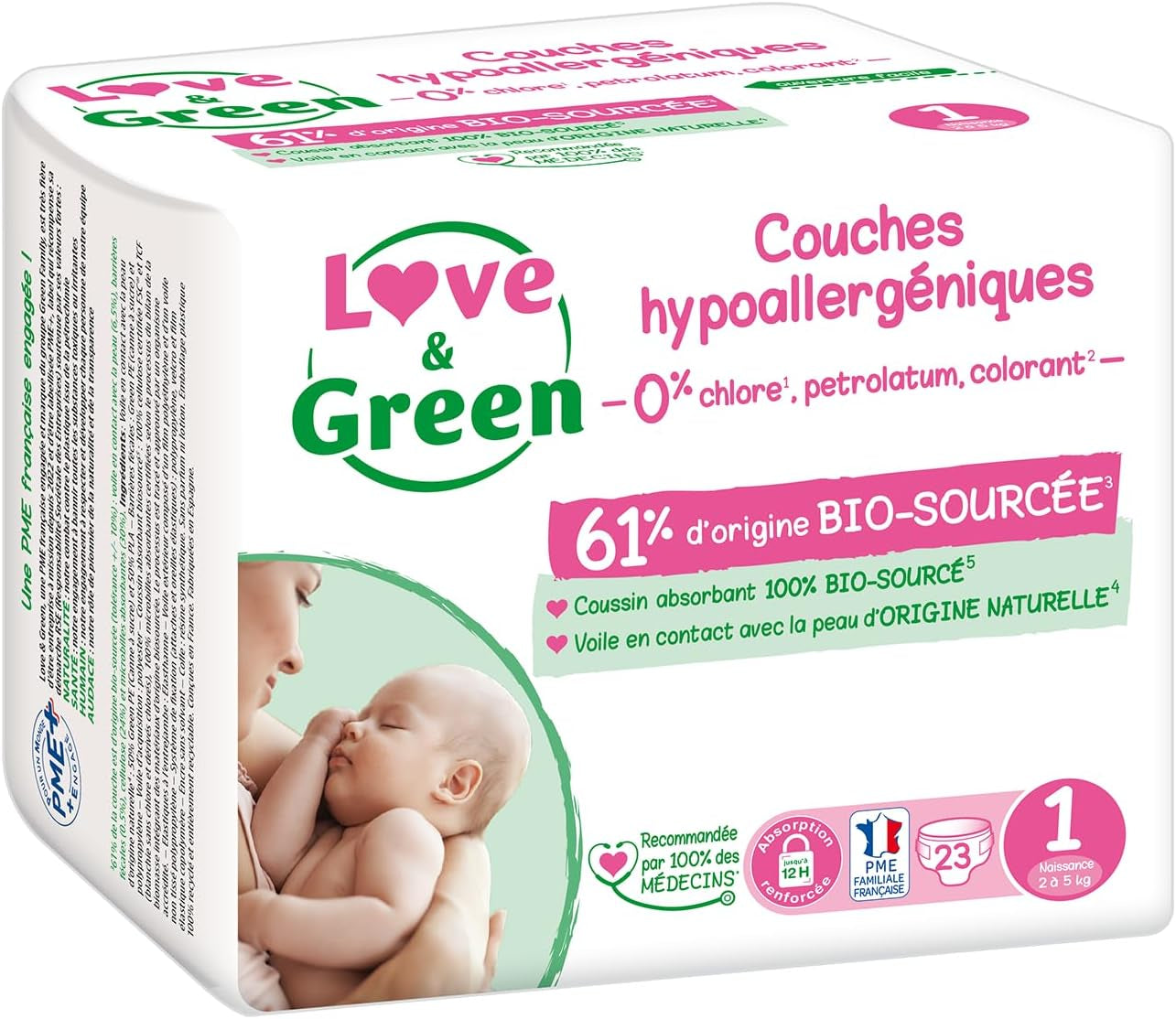 Hypoallergena blöjor för spädbarn