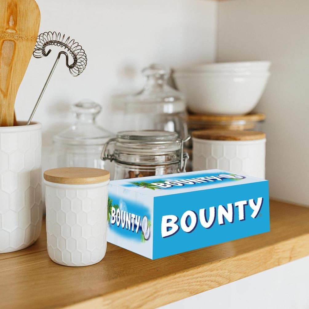 Bounty Chokladkakor Kokoschokladsmak 24 barer i en förpackning (24 x 57 g)