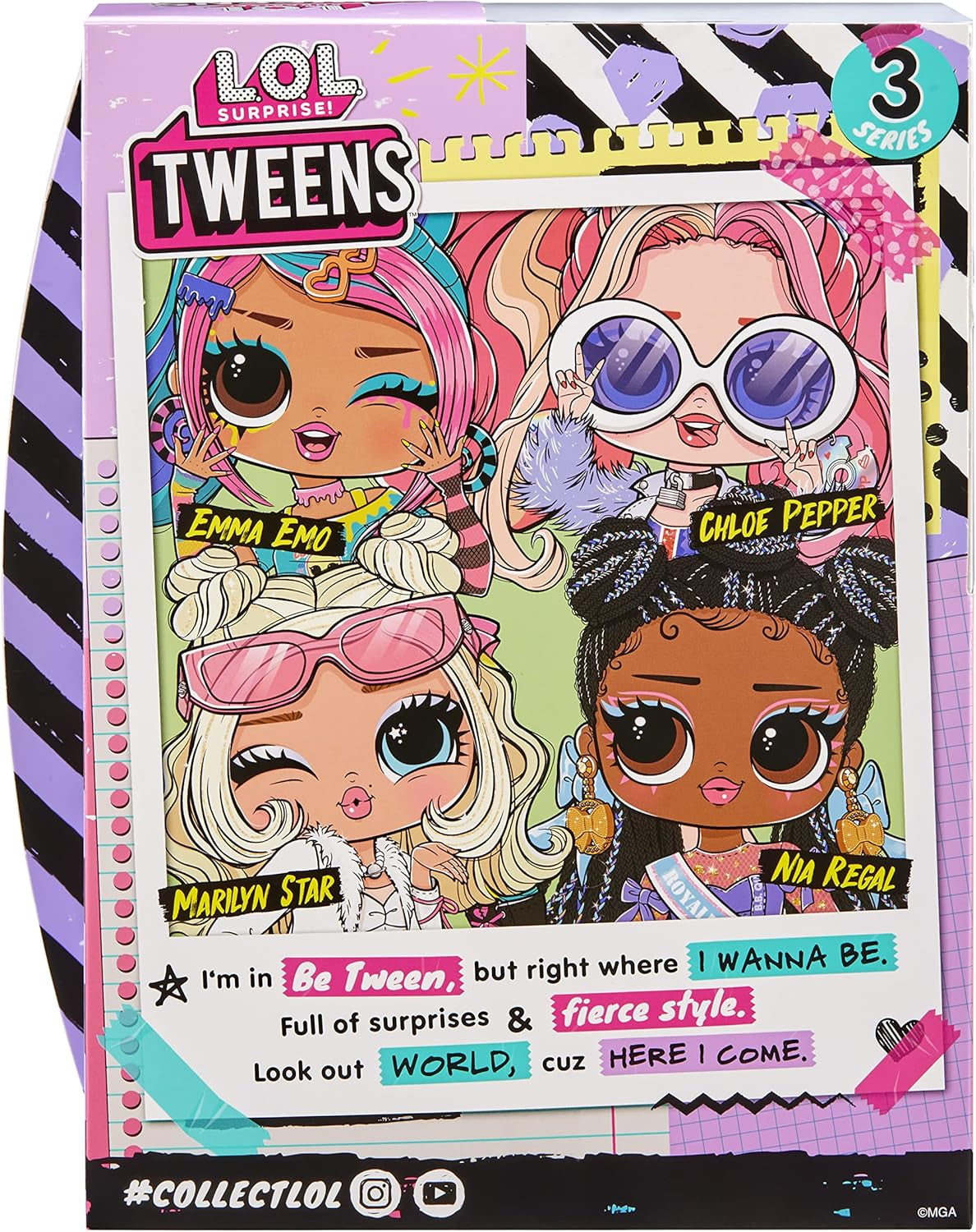 LOL Överraskning! Tweens Fashion Doll Series 3 - NIA Regal 15 cm docka med överraskningar: extravaganta kläder, tillbehör och mer. Fantastisk samlarpresent för pojkar och flickor 18+ 584087