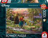 Schmidt Spiele 58039 Disney, Brave, Merida, Thomas Kinkade, pussel 1000 bitar, flerfärgat Pussel Naty Shop Standardtitel