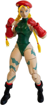 Jada Toys Street Fighter Figure Guile (15 Cm) - Street Fighter 2: The Final Challengers Action & samlarbar rörlig figur med alternativt huvud, händer och tillbehör Ålder 13+ Actionfigurer Naty Shop Cammy