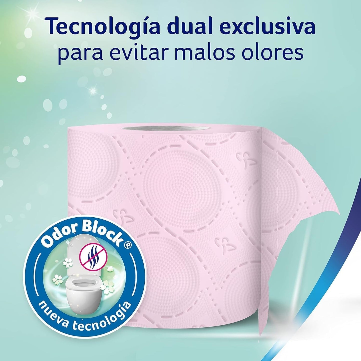 Colcasa Care & Protect 3 X 12 toalettpapper med luktblocksteknologi, neutraliserar dåliga lukter, 36-rullars paket, 3-lagers, fräscht doftande rosa rullar
